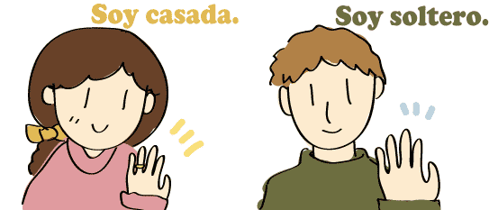 スペイン語で既婚者と独身 Casada Casado とsoltera Soltero スペイン語なら 0から始める初心者のスペイン語
